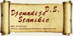 Đenadije Stanikić vizit kartica